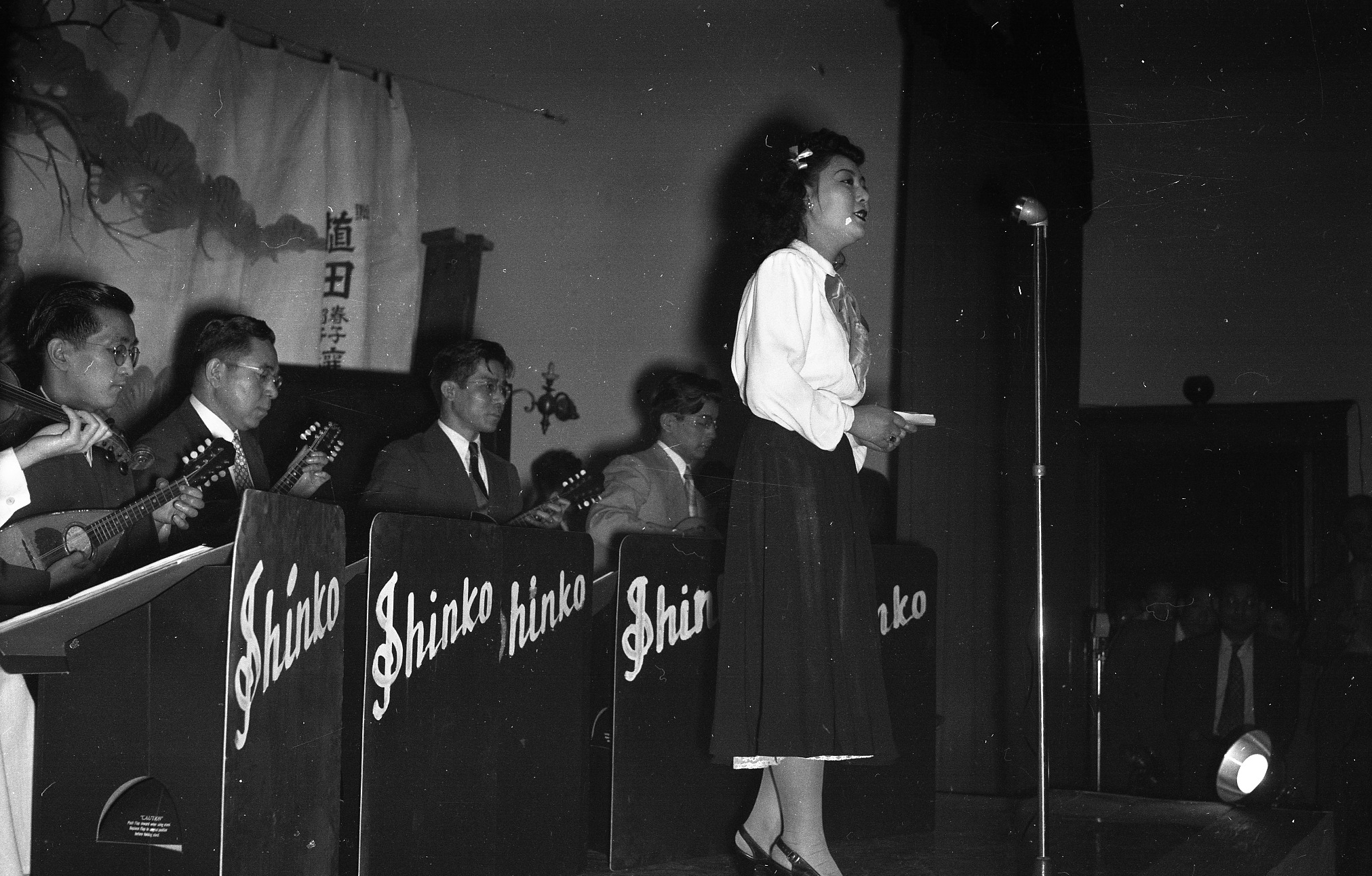 George Maruyama and his Shinko Band at the annual Flower Festival, ca. 1950s.