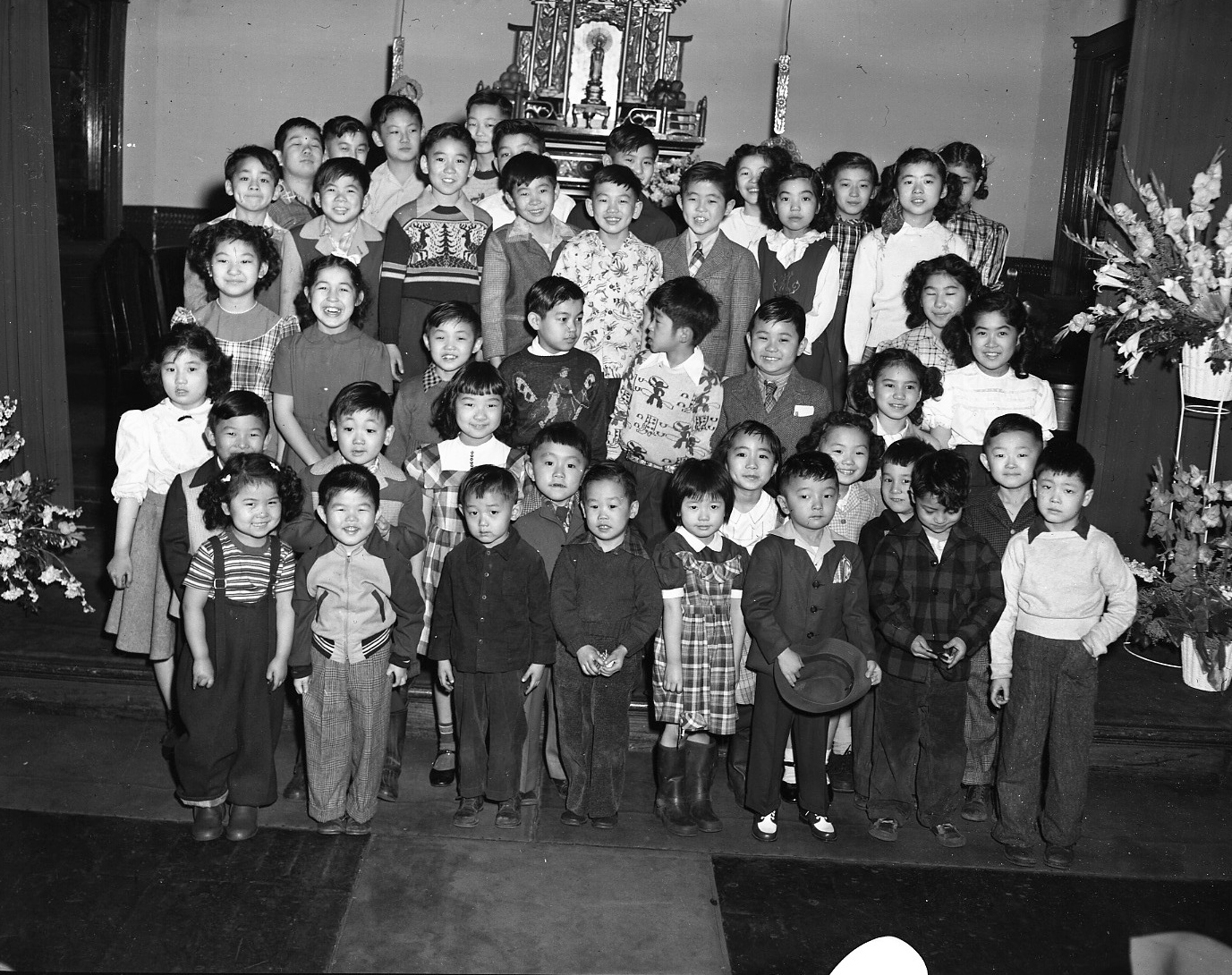 Chicago Buddhist Church (now Buddhist Temple of Chicago) Sunday school, ca. 1950.