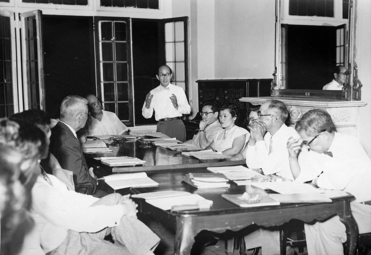 Early board meeting of the CRC, 1954.