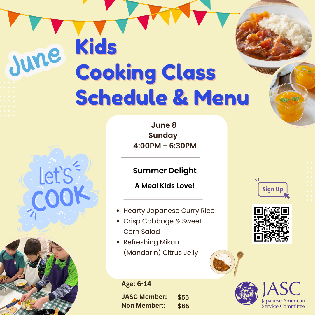 Kids Spring Cooking Class Schedule & Menu