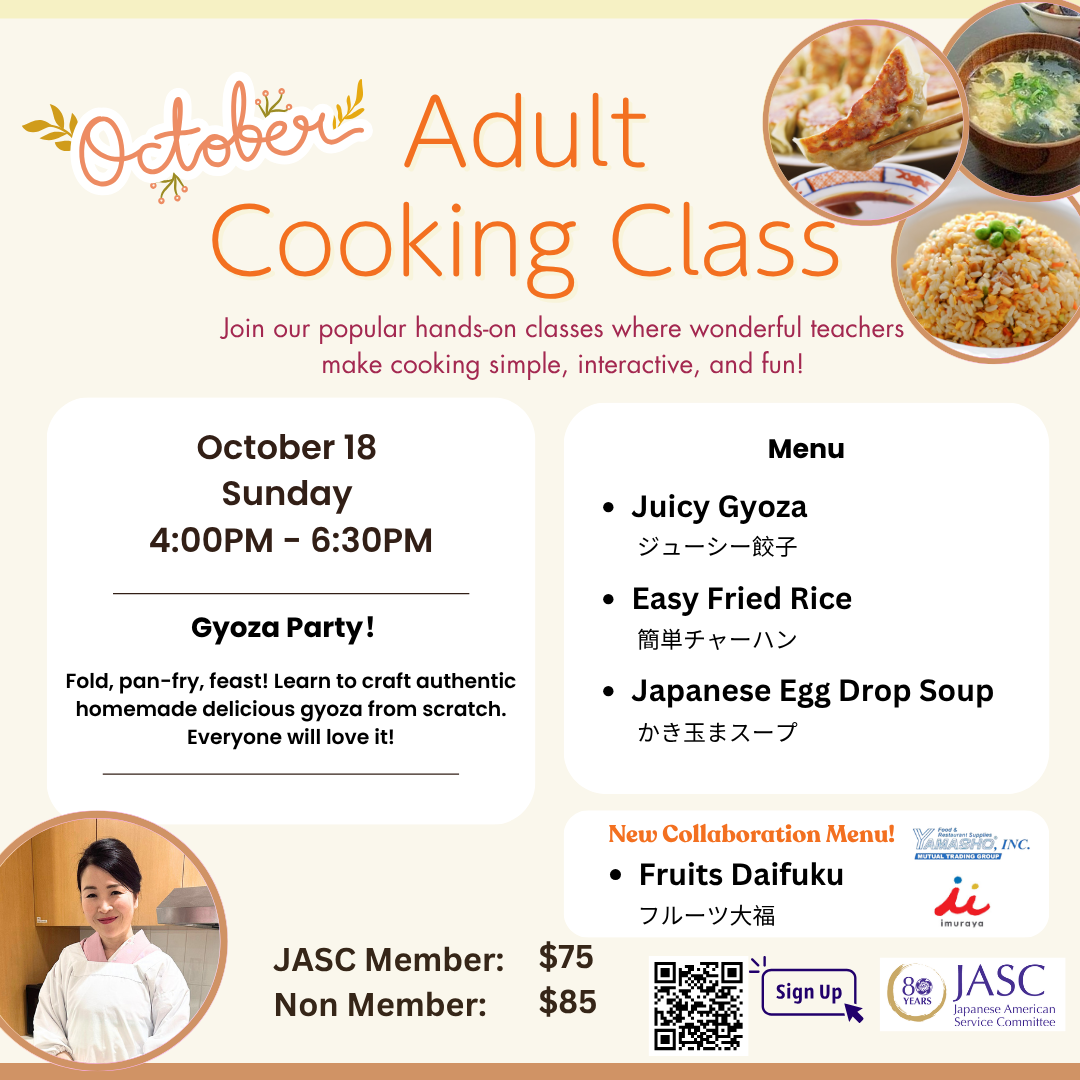 October Cooking Class Schedule & Menu (1)